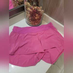 Lululemon Speed Up Short Long *4" Updated Fit Pink Size 12